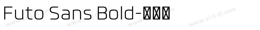 Futo Sans Bold字体转换